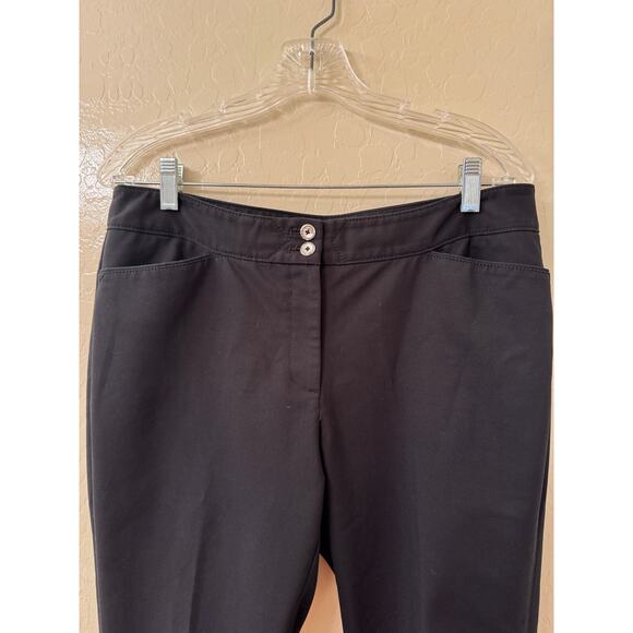 White House Black Market Black Dress Pants Size 12R - Picture 3 of 10